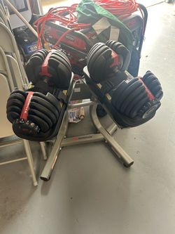 Bowflex adjustable dumbbell set