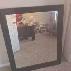 Large Wooden Mirror