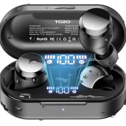 TOZO Tonal Dots Wireless Earbuds Bluetooth 5.3 Headphones Built-in ENC Noise Cancelling Mic