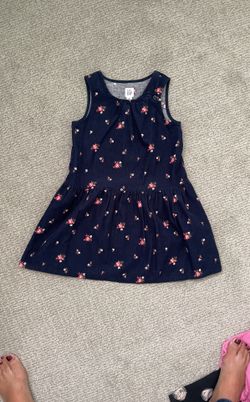 Toddler Girl Navy Corduroy Jumper Dress - Size 4T