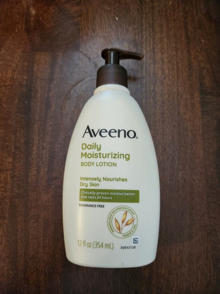 Aveeno Daily Moisturizing Body Lotion Fragrance Free 12 Fl Oz