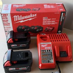 Milwaukee m18 batteries and charger