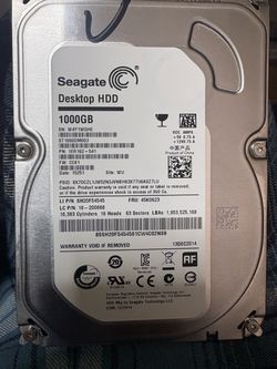 Seagate 1TB Internal 3.5" HDD 7200RPM  ST1000DM003 WIPED & TESTED in Miami Dolphin Mall area.