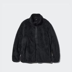 Uniqlo Men’s Fluffy Yarn Black Jacket L Large