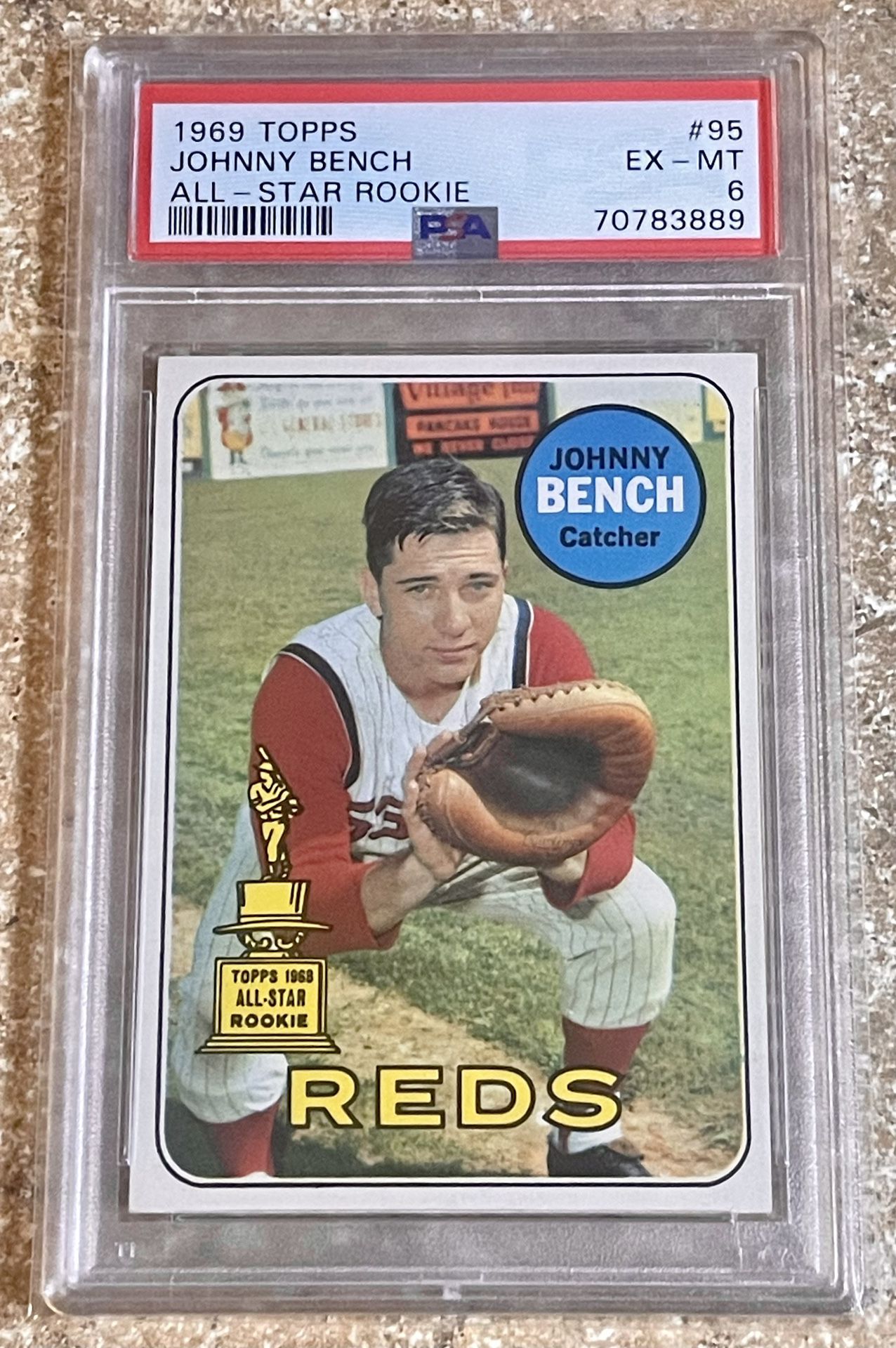 1969 Topps Johnny Bench Rookie Card RC PSA 6 HOF Centered for Sale in  Pasadena, CA - OfferUp