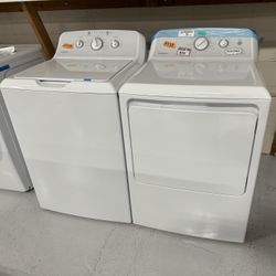 New GE Washer And Dryer Set Top Load White In Boxes Perfect Condition 