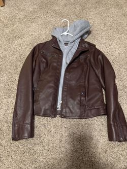 JouJou Brown Leather Jacket