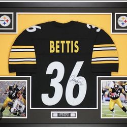 The Bus Jerome Bettis Framed Auto Jersey