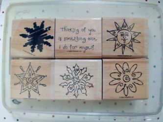 Stampin' Up! Something Nice rubber stamp set.