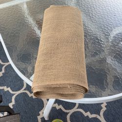 Unused Burlap Jute Fabric On Roll