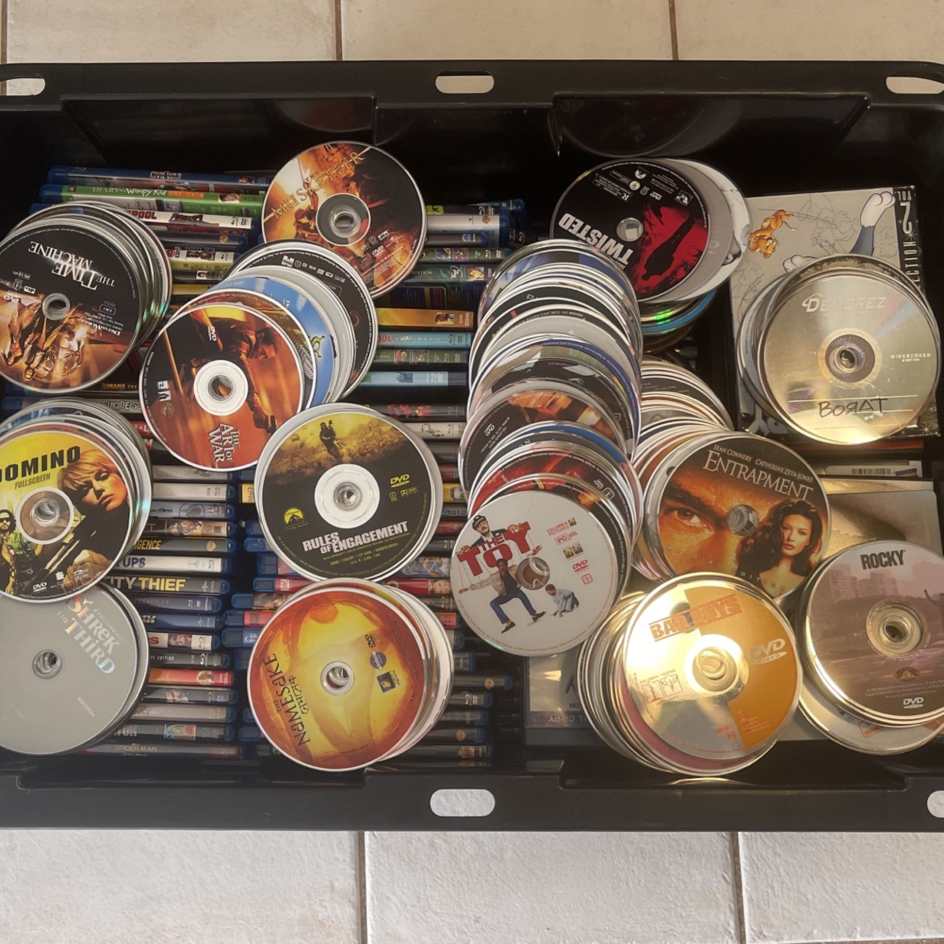 200+ Blu-ray and Regular DVDs