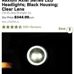 Headlights For 2018&up JL Wrangler 