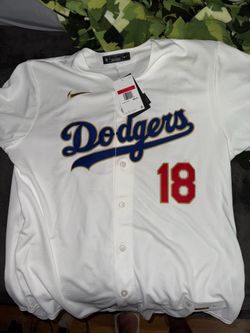 Yoshinobu Yamamoto Los Angeles Dodgers World Series Champions Gold Collection Jersey Size Large