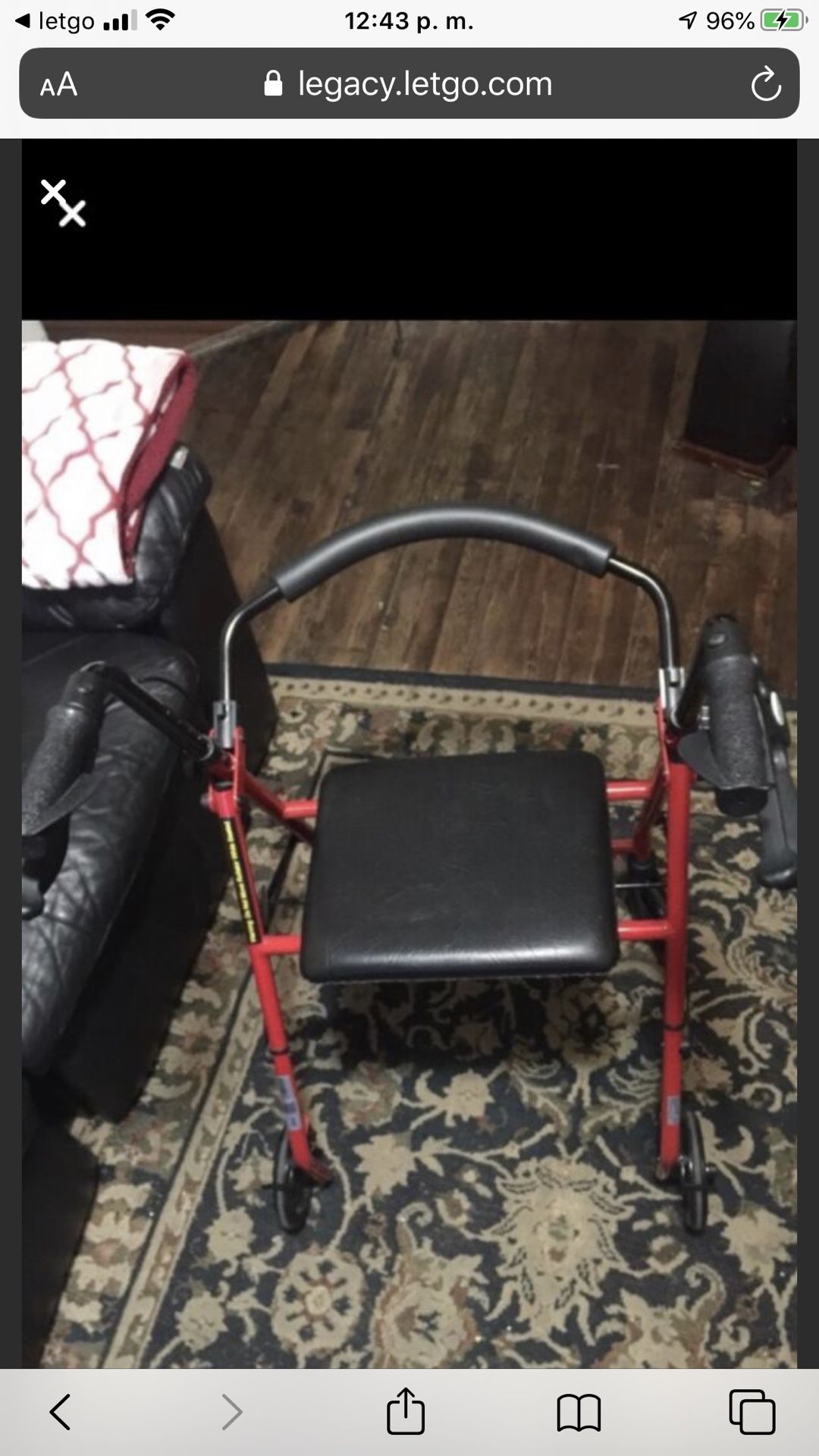 Adults waker whit seat