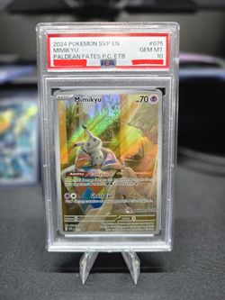 Pokémon: Mimikyu Paldean Fates Pokémon Center Promo PSA 10