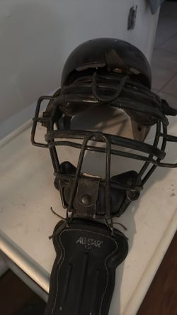 Catchers helmet and mask