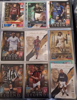 Soccer Legend cards click on pictures to make blur go away