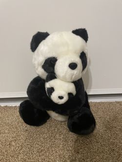 Plush Panda With Baby Panda