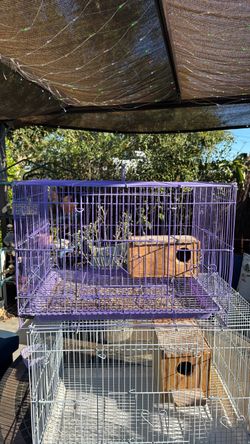Purple Wire Small Animal or Bird Cage
