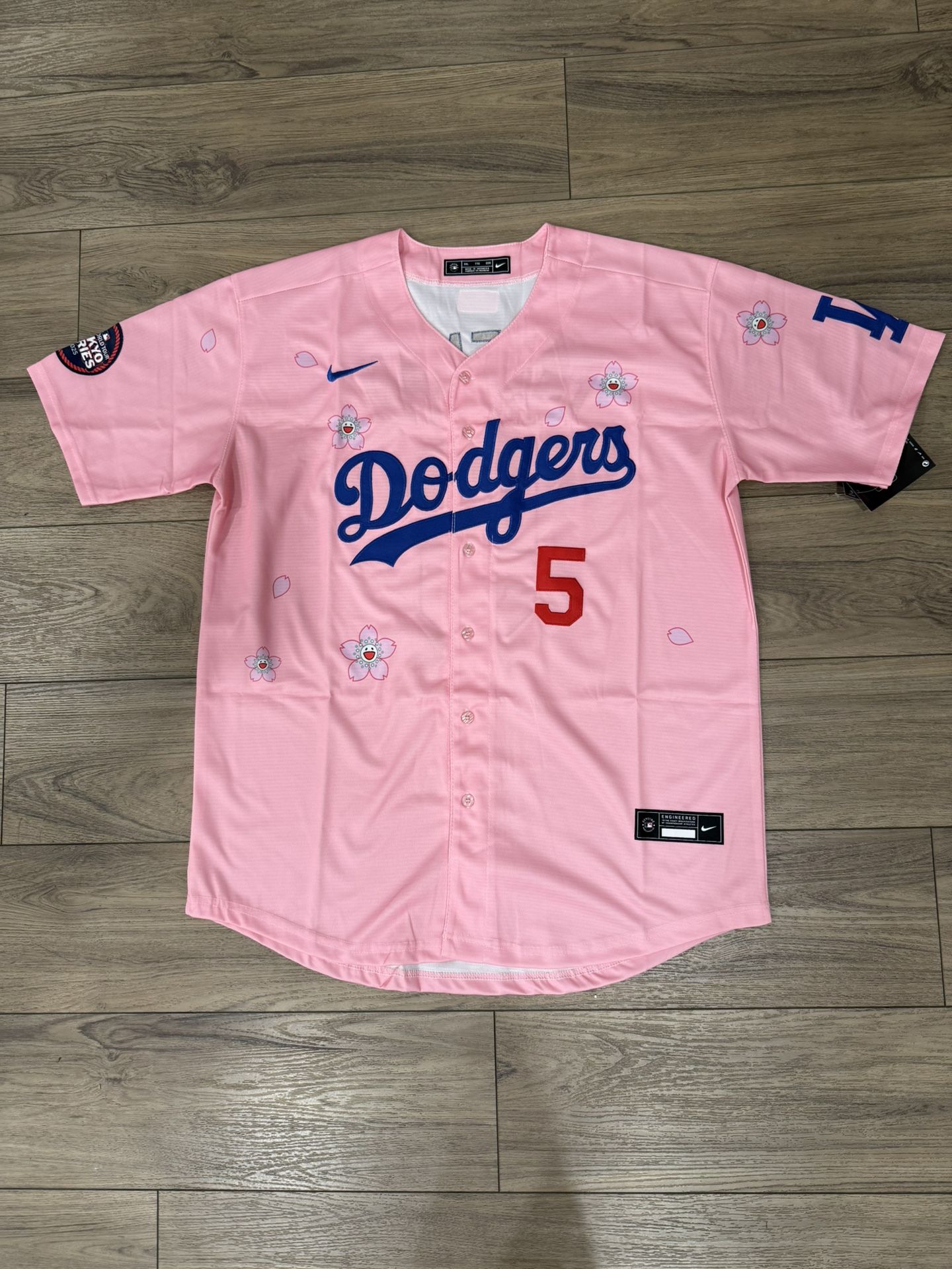 Men’s LA Dodgers Freedie Freeman Tokyo Series Pink Stitched Jersey , S To 3Xl