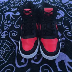 Red And Black Nike High Tops