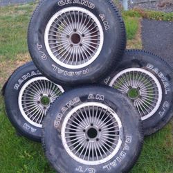 For Set Of Ford 1973 Mag 32  Fin Aluminum 15 In Wheels Ford Factory Originals The Set