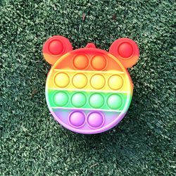Rainbow Mickey Pop It Coin Purse