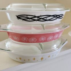 Pyrex Vintage Divided Dishes