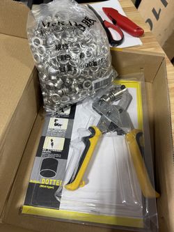 Portable Hand Press Grommet Eyelet Punching Machine Tool for Eyelet #4 (10.5mm)