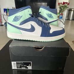 Jordan 1 Mid Mystic Navy Mint Foam