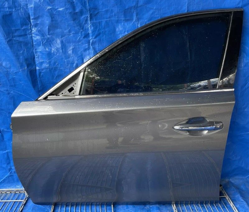 14-20 INFINITI Q50 FRONT LEFT DRIVER SIDE DOOR ASSEMBLY GRAY KAD 