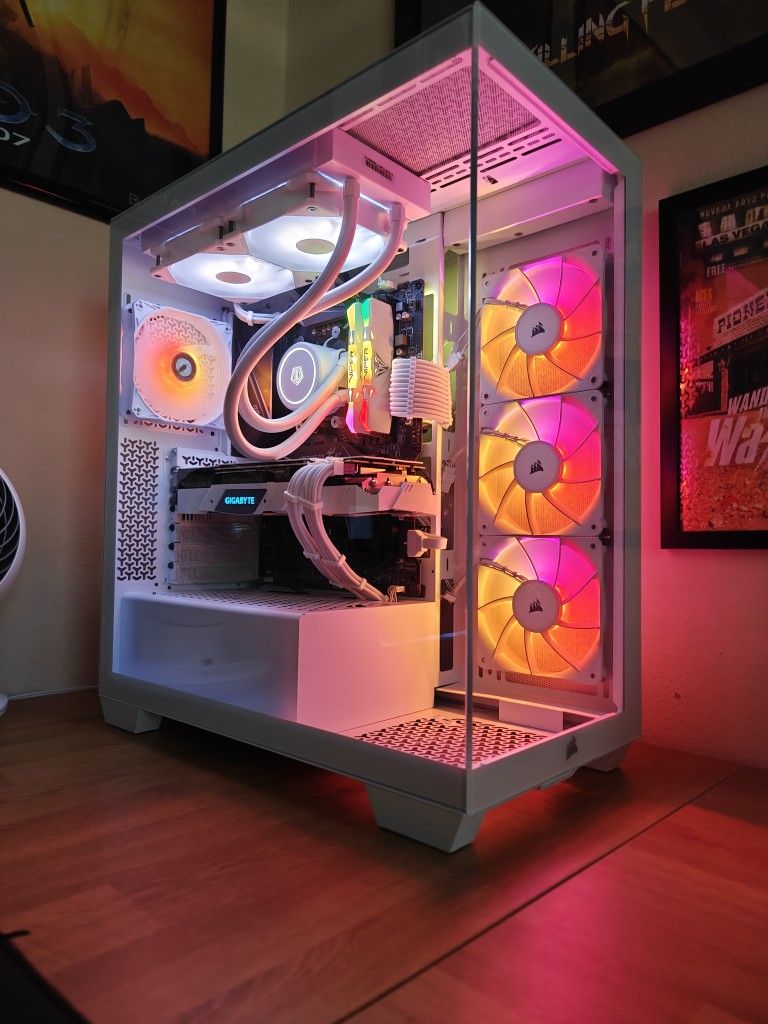 Custom Gaming Computer PC Desktop AMD Ryzen 5600G, 16GB DDR4, Nvidia 2080 White Like Corsair Lian Li ASUS MSI