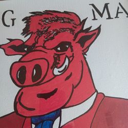 Razorback Framed Painting