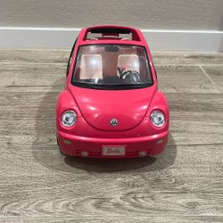 Pink barbie car