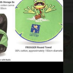 Texas Lottery Promotional Frogger Towel