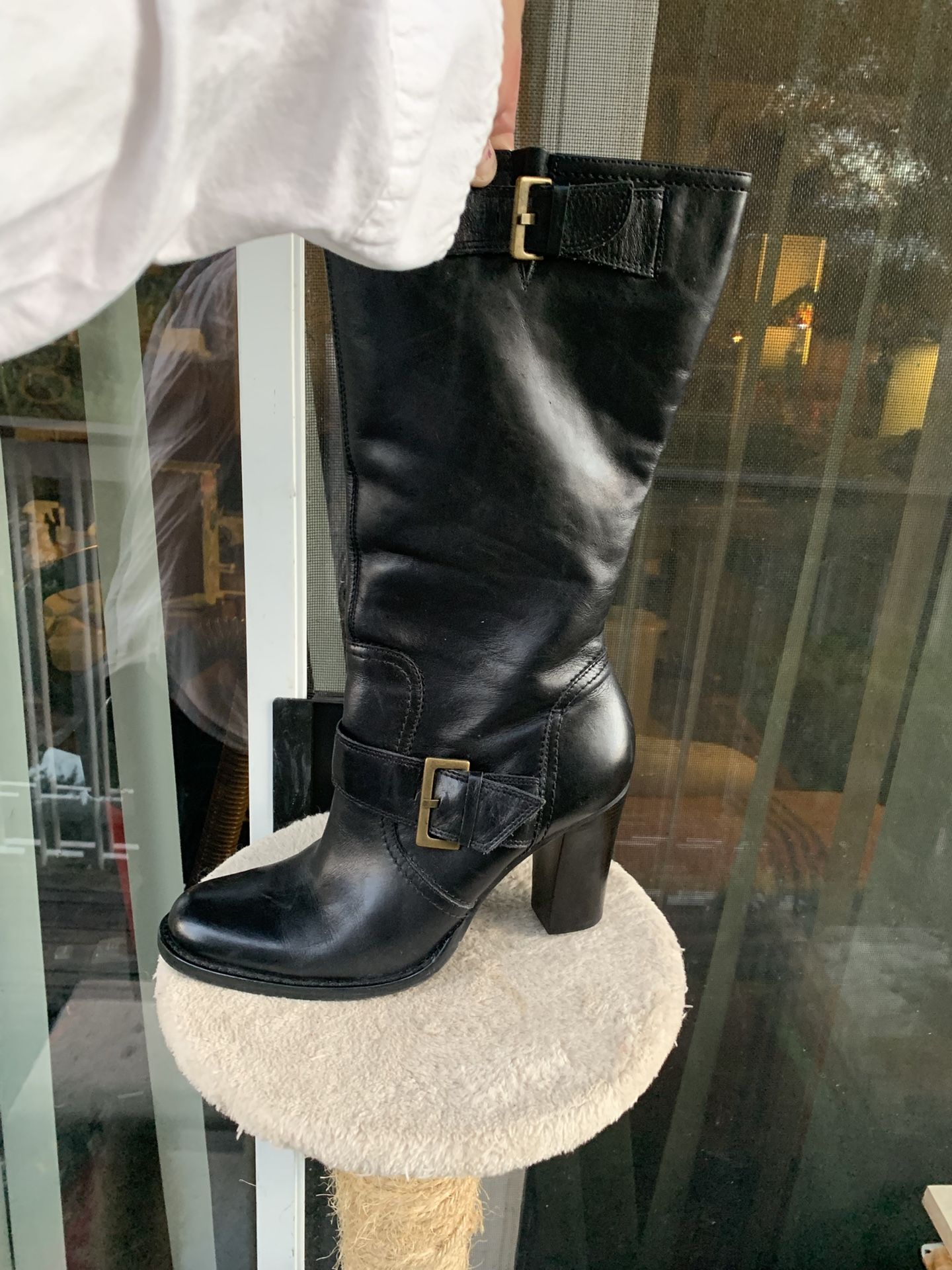 Black Leather Boots