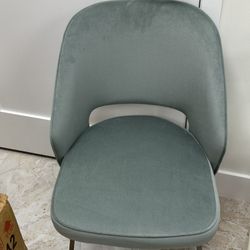 Gray Velvet Chair