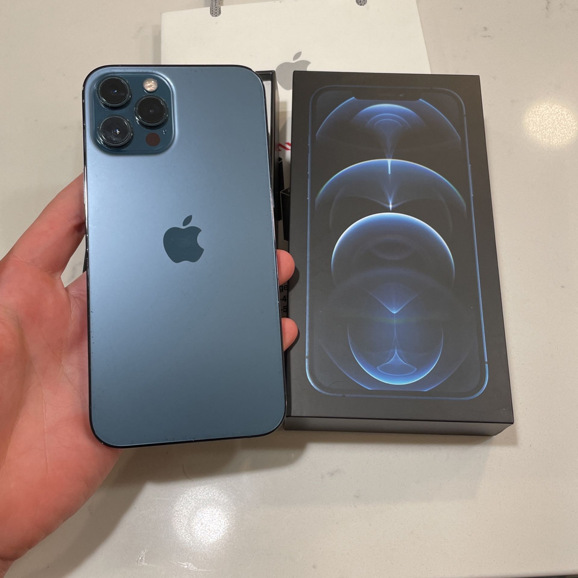 iPhone 12 Pro Max 256GB Pacific Blue Unlocked Any Carrier! Verizon