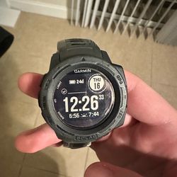 Garmin Instinct Solar GPS Smartwatch – Rugged Outdoor Watch w/ Charger