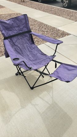 Folding Chair With Footrest