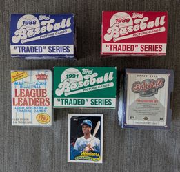 1989 Topps Traded Fleer Upper Deck Complete Factory Sets Lot of 5 Total Ken Griffey Jr ROOKIE MINT
