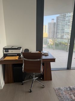 Desk and chair