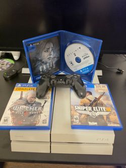 OBO! White PS4 Console with Controller and Games!