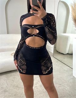 Sexy Rhimstone Dress Set