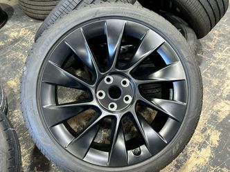 FREE INSTALL (4) NEW 2023 OEM 20” TESLA MODEL Y INDUCTION WHEELS RIMS TPMS OEM GOODYEAR 255/40/20