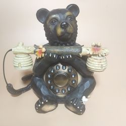 Beautiful Bear Rotary Telephone $25