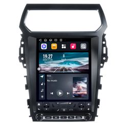 12.1" Car Radio Upgrade for Ford Explorer 2013-2018 Wireless CarPlay Android Auto, 8 Core 6GB+128GB Ford Explorer Touch Screen Build in EQ,DSP,Bluetoo