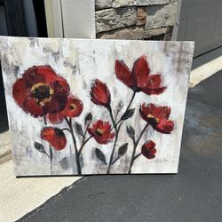 Red Flower Canvas 