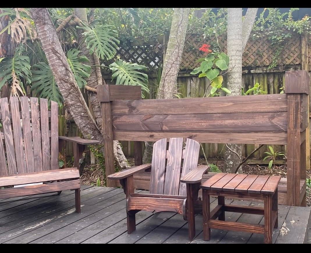 Adirondack Chair And Table Set