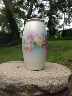 Antique Ladies’ Hatpin Holder (hand painted and accented)